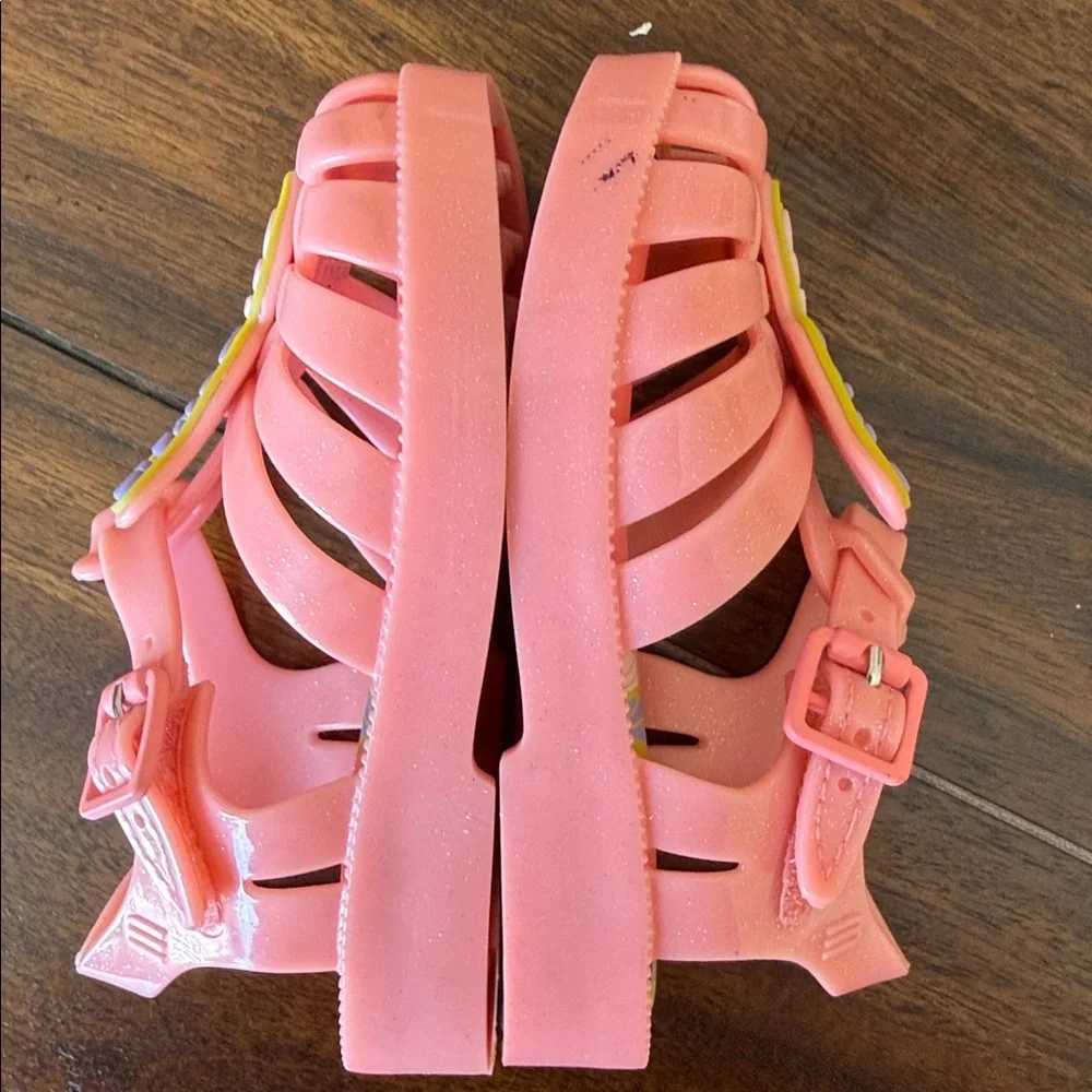 Mini Melissa Possession Pink Butterfly Jelly Shoes - Wings Connect Sz‎ 7